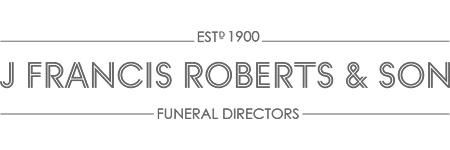 J Francis Roberts & Son Funeral Directors Logo. A business based in Cefn Mawr near Wrexham.
