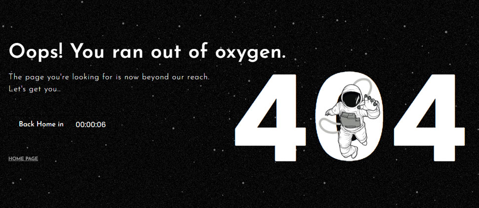 Mantra Labs 404 website error page.